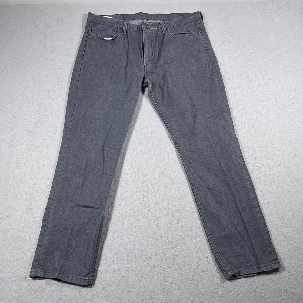 Levi's 511 Slim Fit Jeans Men 38x30 Gray‎ Stretch Denim Modern Casual Fits 36x29